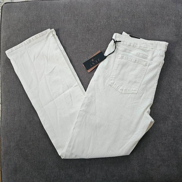 Jen7 by 7 For All Mankind Women's White High-Rise Slim-Fit Bootcut Jeans Size 16 - Picture 3 of 15